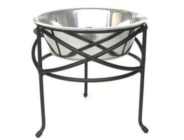Mesh Elevated Dog Bowl (Option: large)